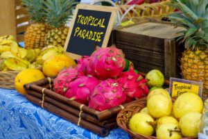 Photo of produce at Maui farmers markets