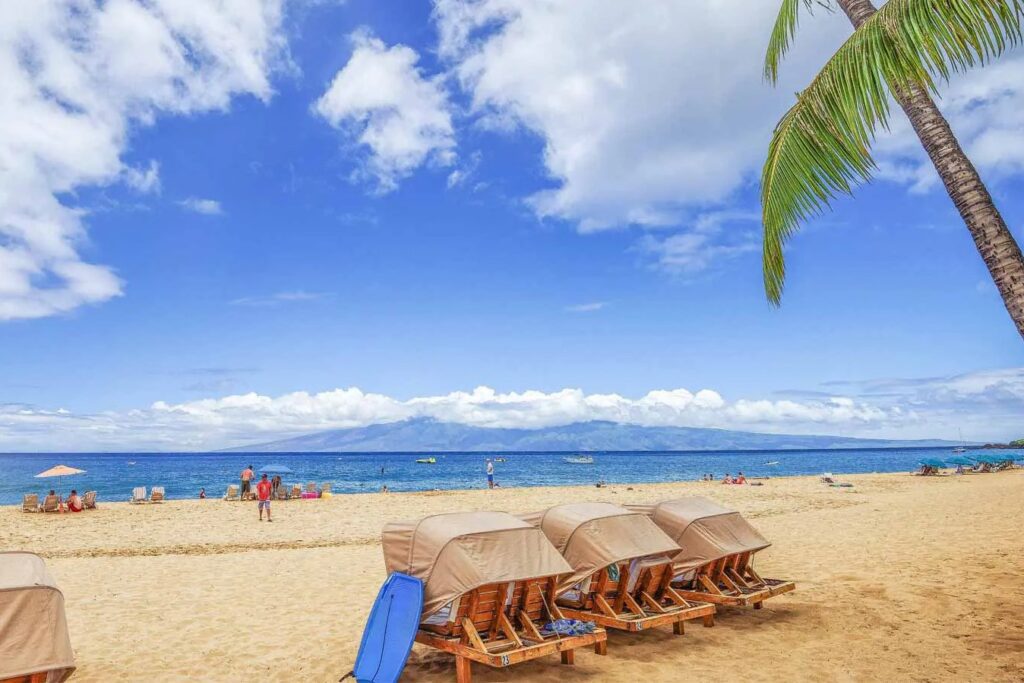 Photo of Kaanapali Beach one of the best swimming beaches in Maui